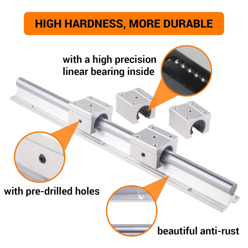 Jual Linear Guide Rail Sbr12 Sbr16 Sbr20 200-1500Mm + 2Pcs Sbr12/16 ...