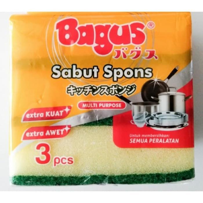 Jual Bagus Sabut Spons Multi Purpose Isi 3 pcs / Sabut Sponge Cuci ...