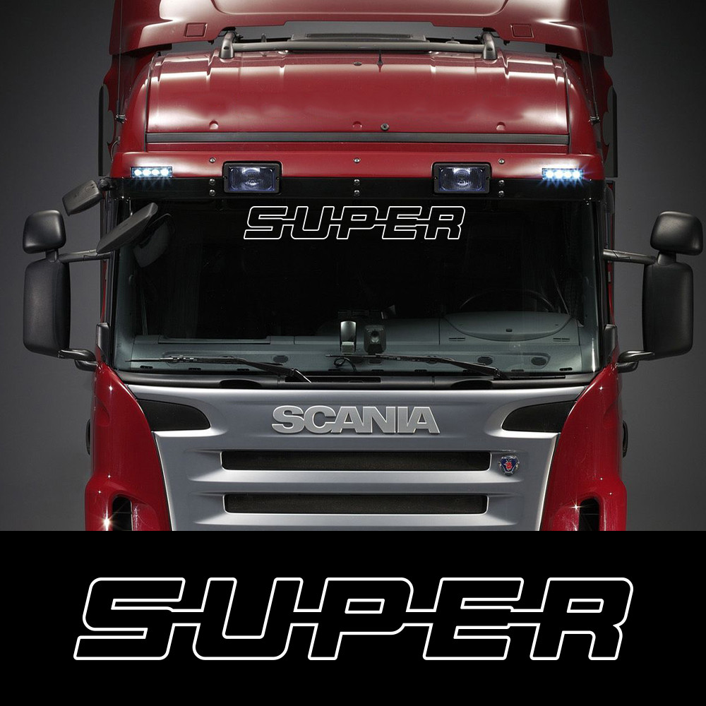 Jual SUPER Car Windshield Sticker For Scania R S G Series Vinyl Film ...