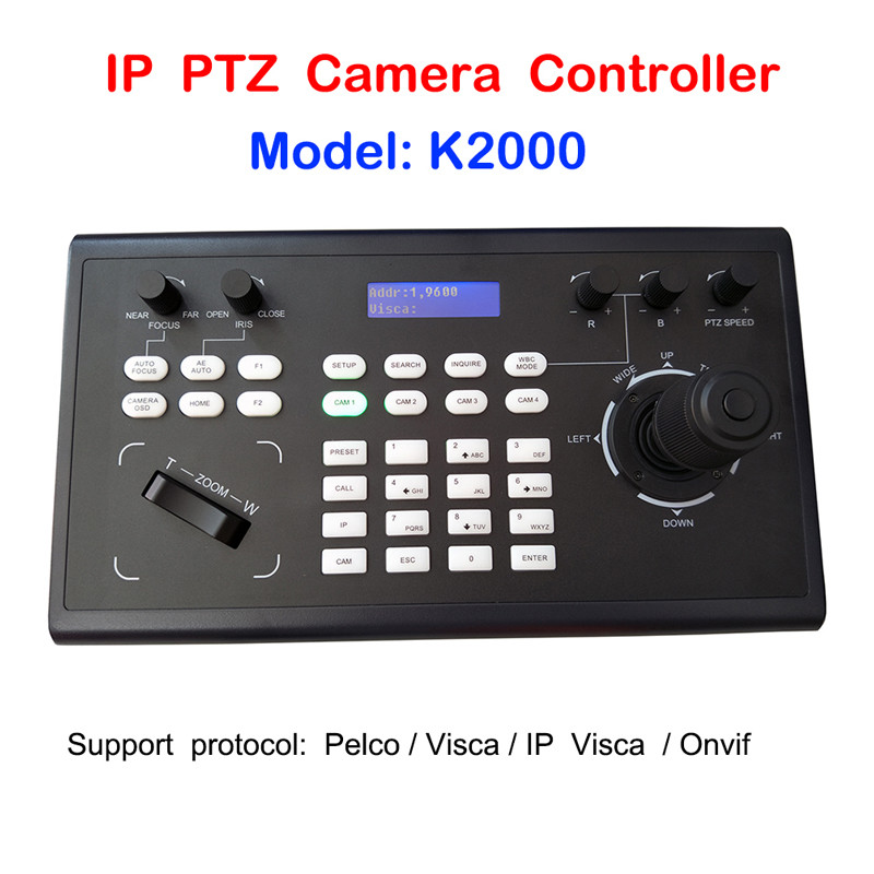 Jual PelcoD Visca Onvif 4D Joystick IP PTZ Keyboard Controller RS485 ...