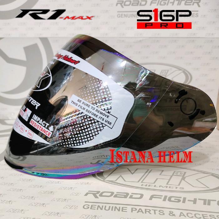 Jual KACA HELM / VISOR HELM NHK R1 MAX R1 ELITE S1 GP PRO DARK RAINBOW ...