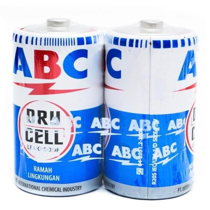 Jual [] Battery ABC General Purpose R20/ Tipe D Biru (isi 2/Pack ...