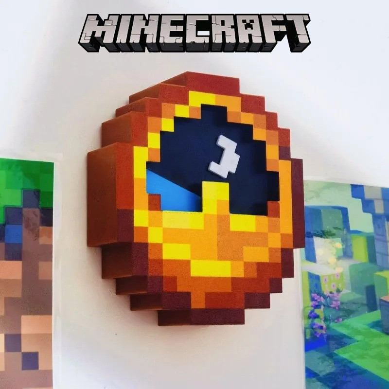 Jual Minecraft Wall Clock Game Merchandise Cosplay Model Quartz Clock ...