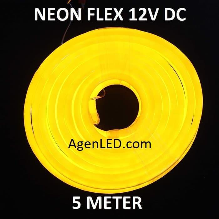 Jual Lampu Neon Flex LED 12V DC neonflex 12 v volt 12volt KUNING YELLOW ...