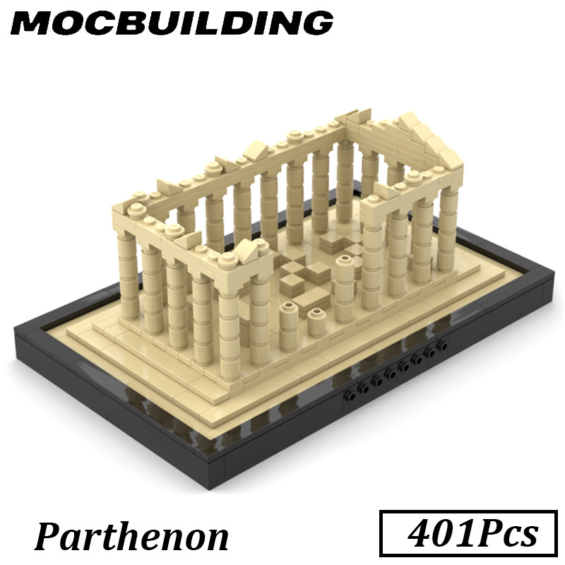 Jual Greece Architecture Model Parthenon Temple Display Moc Building ...