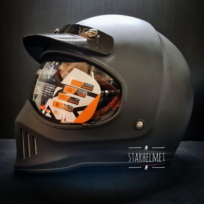 Jual Helm INK Trooper Solid Full Face Retro | Shopee Indonesia