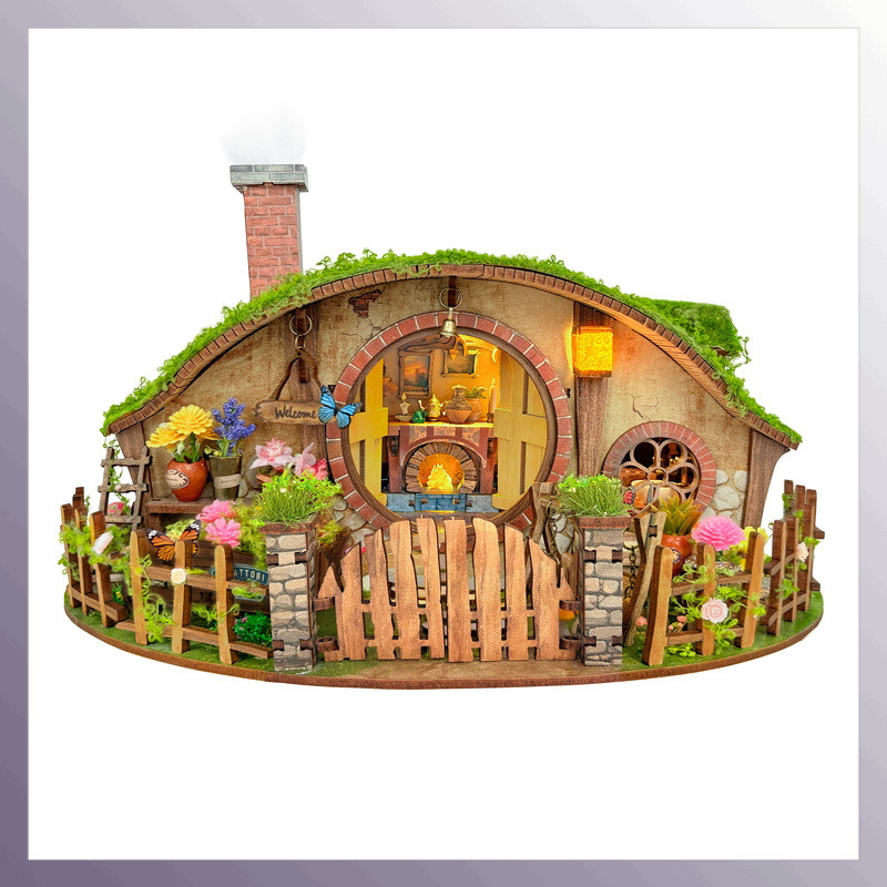 Jual New Diy Wooden Magic Ring Casa Doll Houses Miniature Model Kits ...