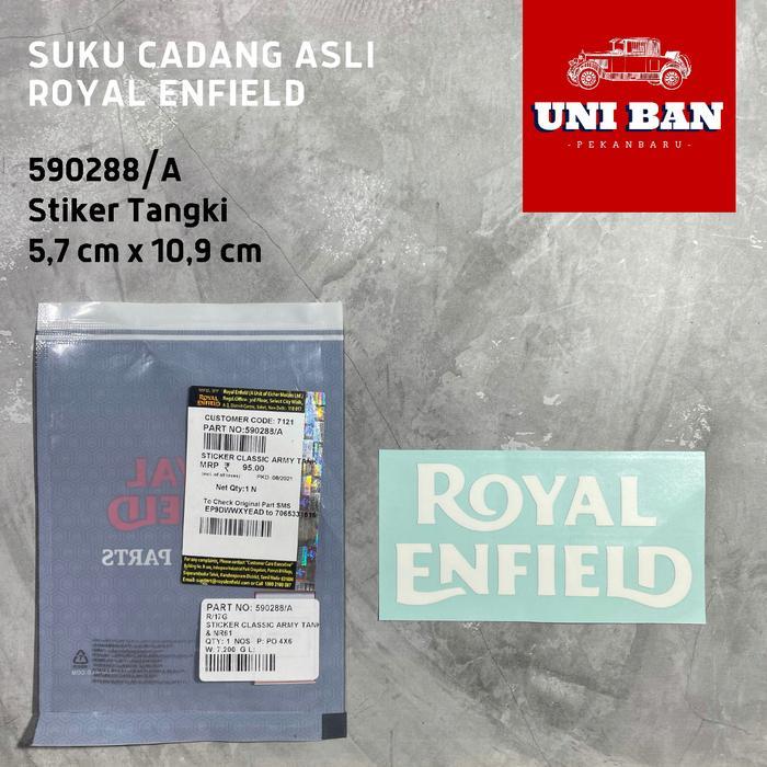 Jual Stiker Tangki (Mengilap/Glossy) 590288/A - Royal Enfield ASLI ...