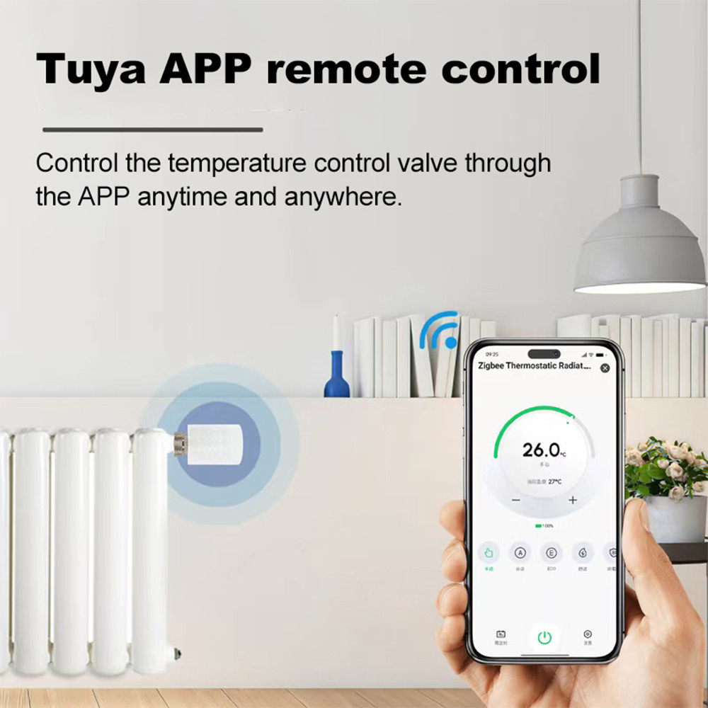 Jual YHYB Tuya Smart ZigBee Thermostatic Radiator Valve TRV Thermostat ...