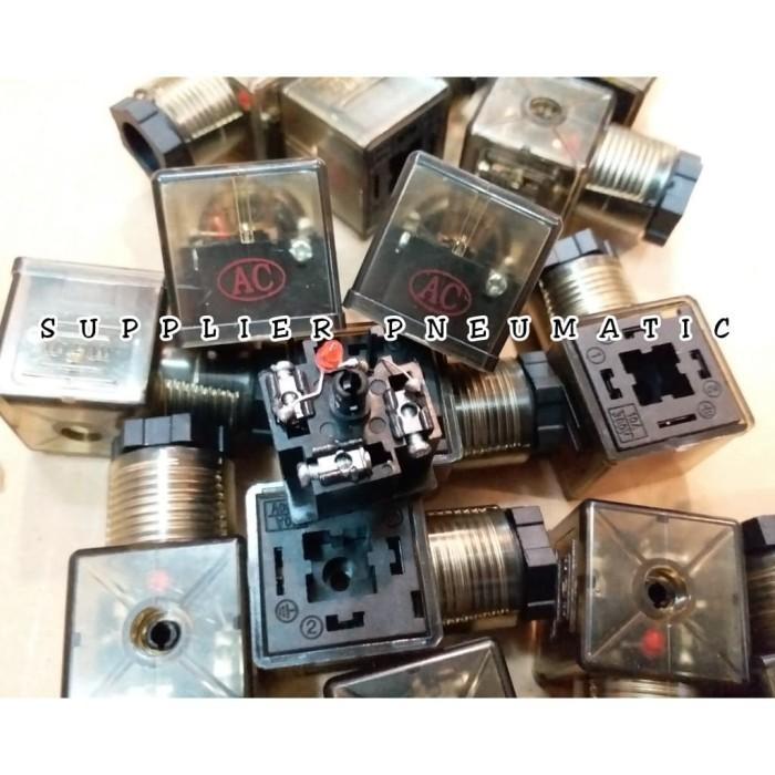 Jual Socket DIN plug body besar pin 4 / kaki 4 penutup coil solenoid ...