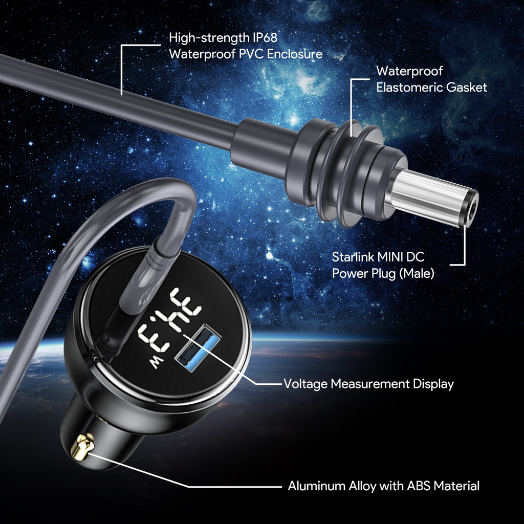 Jual EDUP SK0102 Starlink Mini 100w 2-in-1 Car adapter with 3M Type-C ...