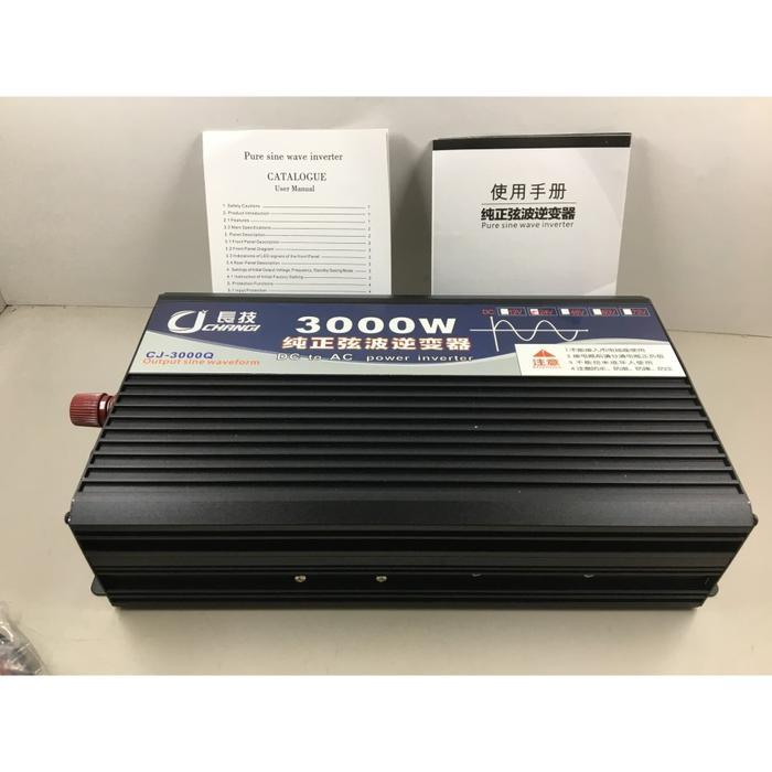 Jual [] Inverter Pure Sine Wave DC 12V 24V 48V to AC220V 3000W Solar ...
