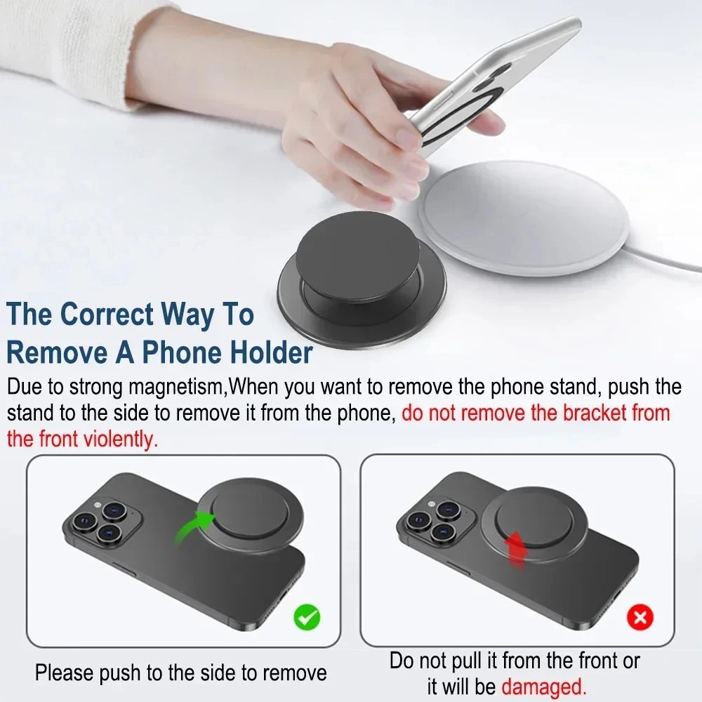 Jual Magnetic Mobile Phone Grip Holder Folding Socket Pocket Support ...