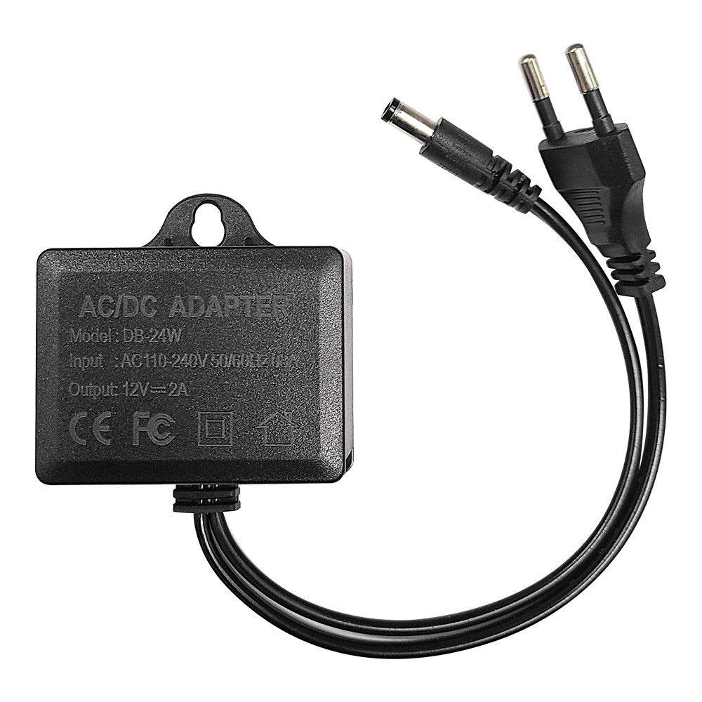 Jual AC/DC 12V 2A CCTV Camera Power Adapter Waterproof Outdoor Power ...
