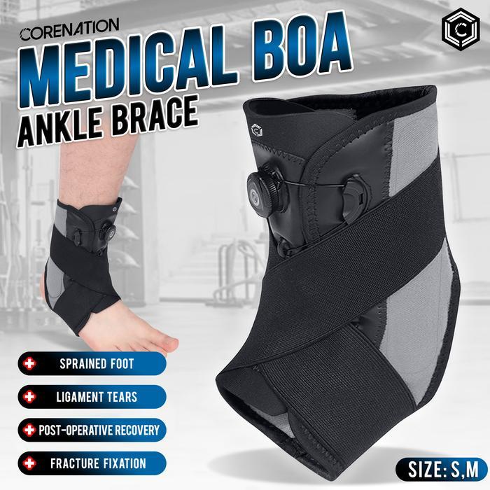 Jual CoreNation Ankle Brace Boa System Medical Splint Ankle Brace Ankle ...