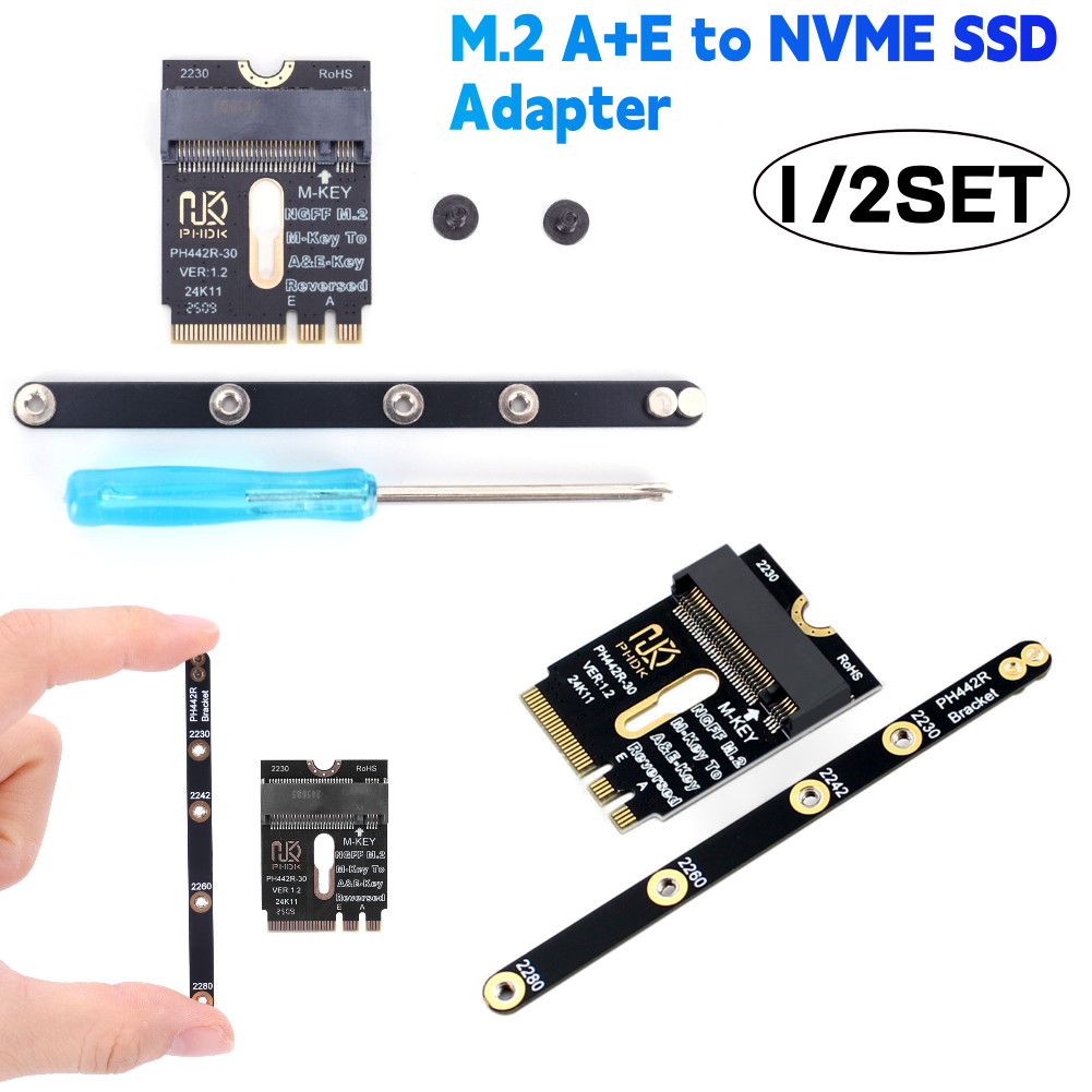 Jual M.2 A+E To NVME SSD Adapter A/E Key To M Key PCIE 4.0 Riser Card W ...