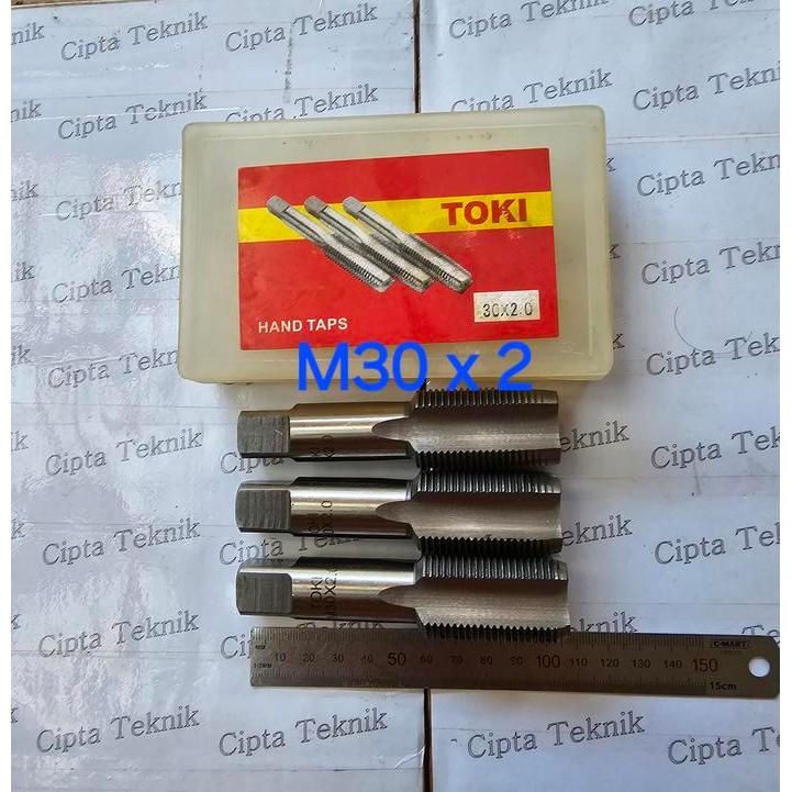 Jual Hand Tap Toki M30 x 2 Handtap M30x2 Tap Ulir Lubang Baut M30 Pitch ...