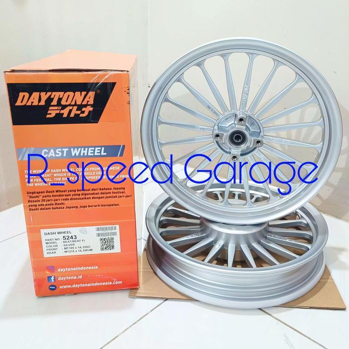 Jual VELG DAYTONA DASH WHEEL CLASSIC 1.85 2.15 RING 14 BEAT FI SCOOPY ...