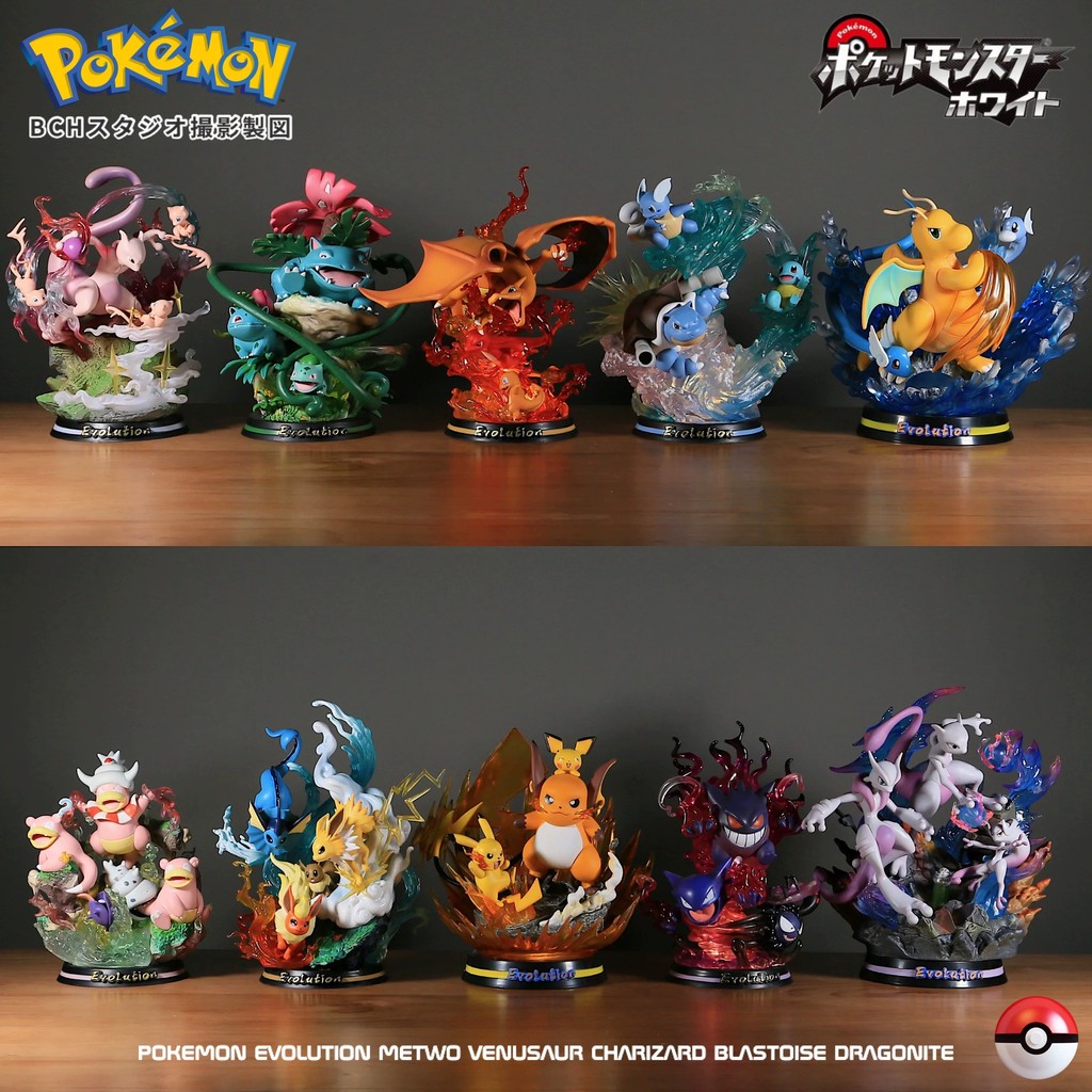 Jual Pokemon Anime Figure Vulpix Scenes Version Figurine Toys PVC Model ...
