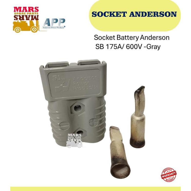 Jual PROMOO Socket Battery ANDERSON SB175A Gray For Forklift Murah ...