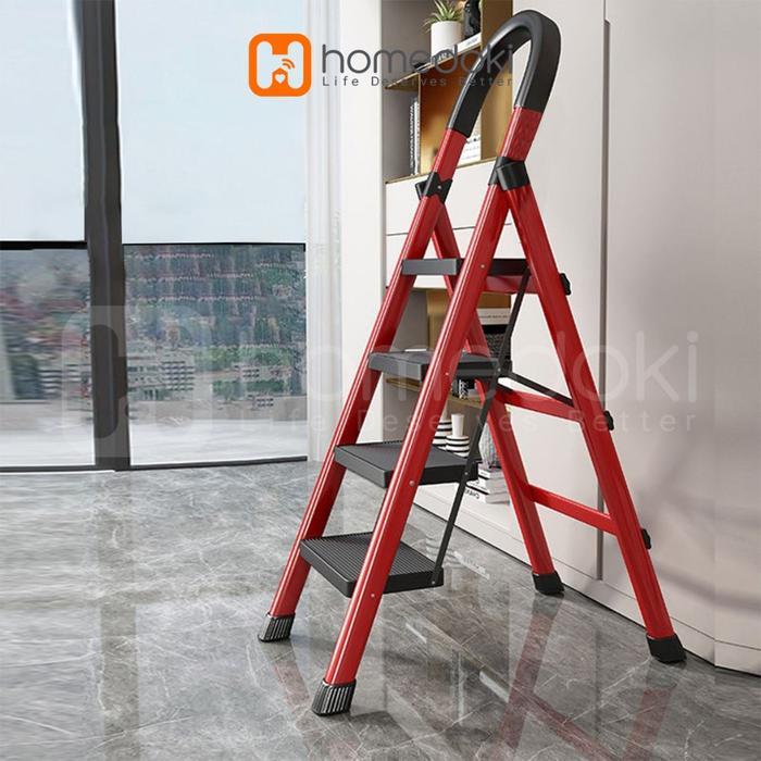 Jual Homedoki Tangga Rumah Lipat/Tangga Besi Lipat 3/4/5 Step Household ...