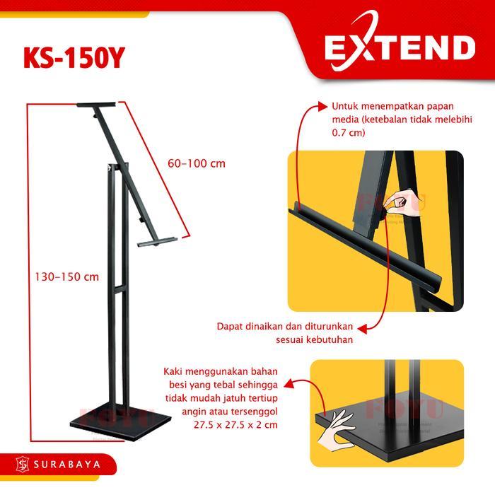 Jual Extend Stand Display Banner Poster Menu Cafe Pedestal One Side ...