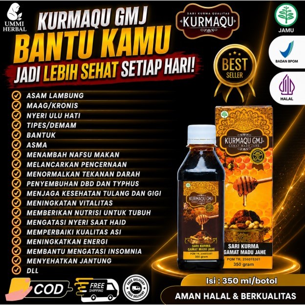 Obat Asma Sesak Nafas Demam Tipes & Asam Lambung Dll - Kurmaqu GMJ 100% Original PALING AMPUH NAMUN SETIAP ORANG HASILNYA BERBEDA