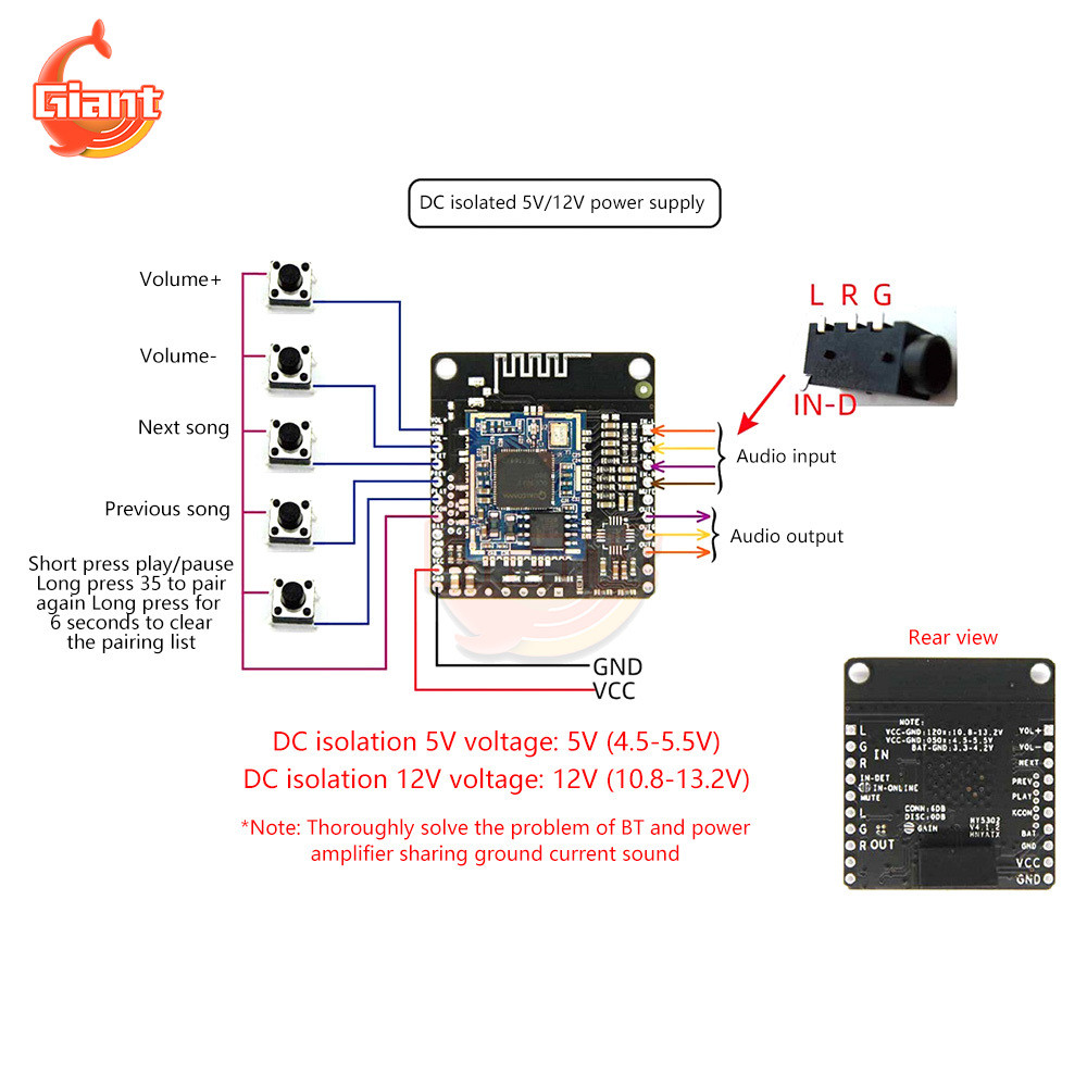 Jual QCC3031/QCC3034 APP NAME CHANGE PASSWORD EQ POWER AMPLIFIER BOARD ...