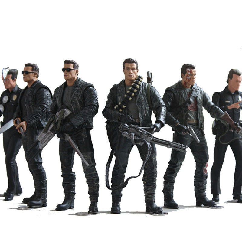 Jual NECA The Terminator 2 Action Figure T-800 / T-1000 PVC Action ...
