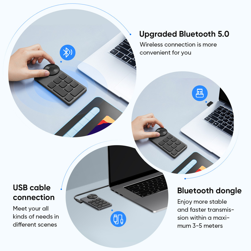 Jual XPPen Wireless Shortcut Remote Express Key Bluetooth 5.0 ...