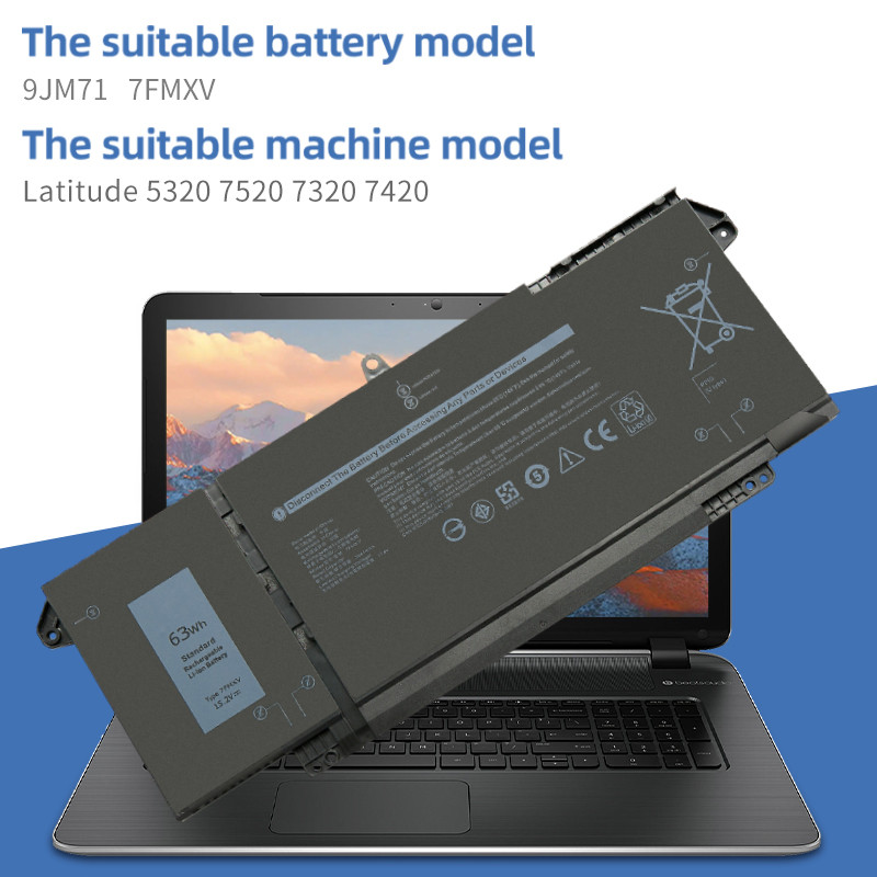 Jual SUOZHAN 7FMXV Laptop Battery for Dell Latitude 5320 7320 7420 7520 ...