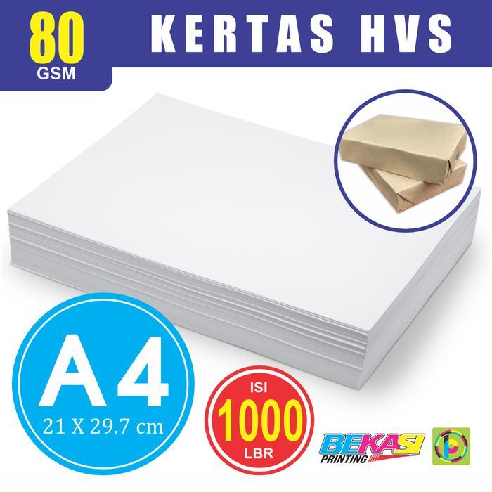 Jual 2 RIM Kertas A4 - Woodfree Paper HVS 80 GSM | Shopee Indonesia
