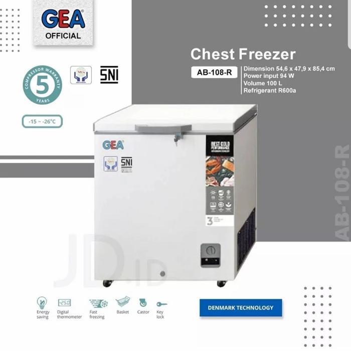 Jual GEA AB-108-R Chest Freezer Box Pendingin Daging Frozen AB108R ...
