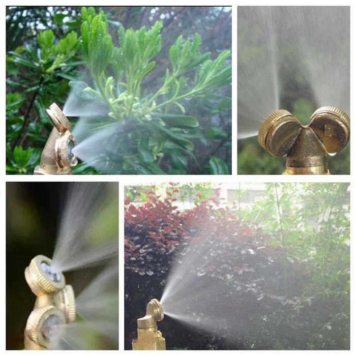Jual Best Seller Sprinkler 3 Way Mist Nozzle Head Sprayer Kuningan Alat ...