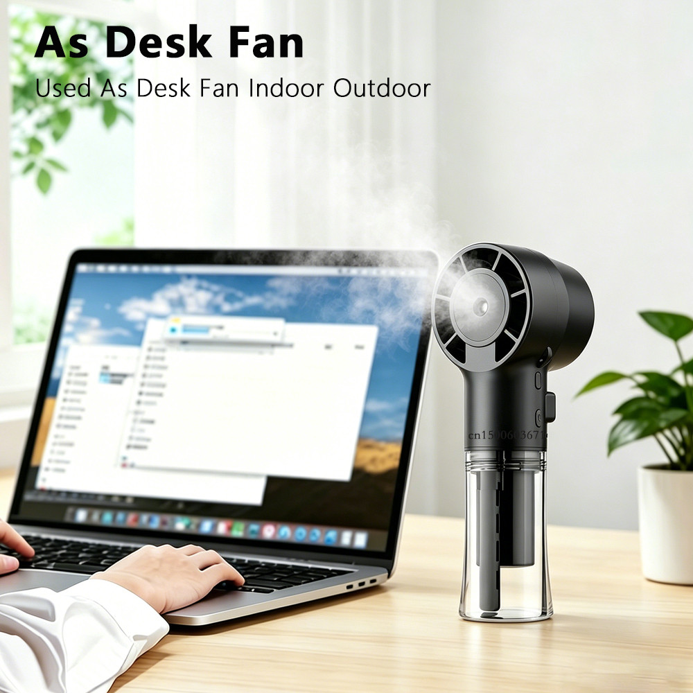 Jual Portable Humidifier Fan Mini Handheld Water Mist Fan USB ...