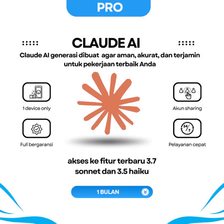 CLAUDE AI PRO [3 HARI] Premium Web Developer Profesional 2026 | Garansi 100% | Software Coding - Promo Hari Ini