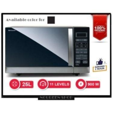 Jual SHARP MICROWAVE OVEN 25 LITER BLACK - R-728(K) IN | Shopee Indonesia