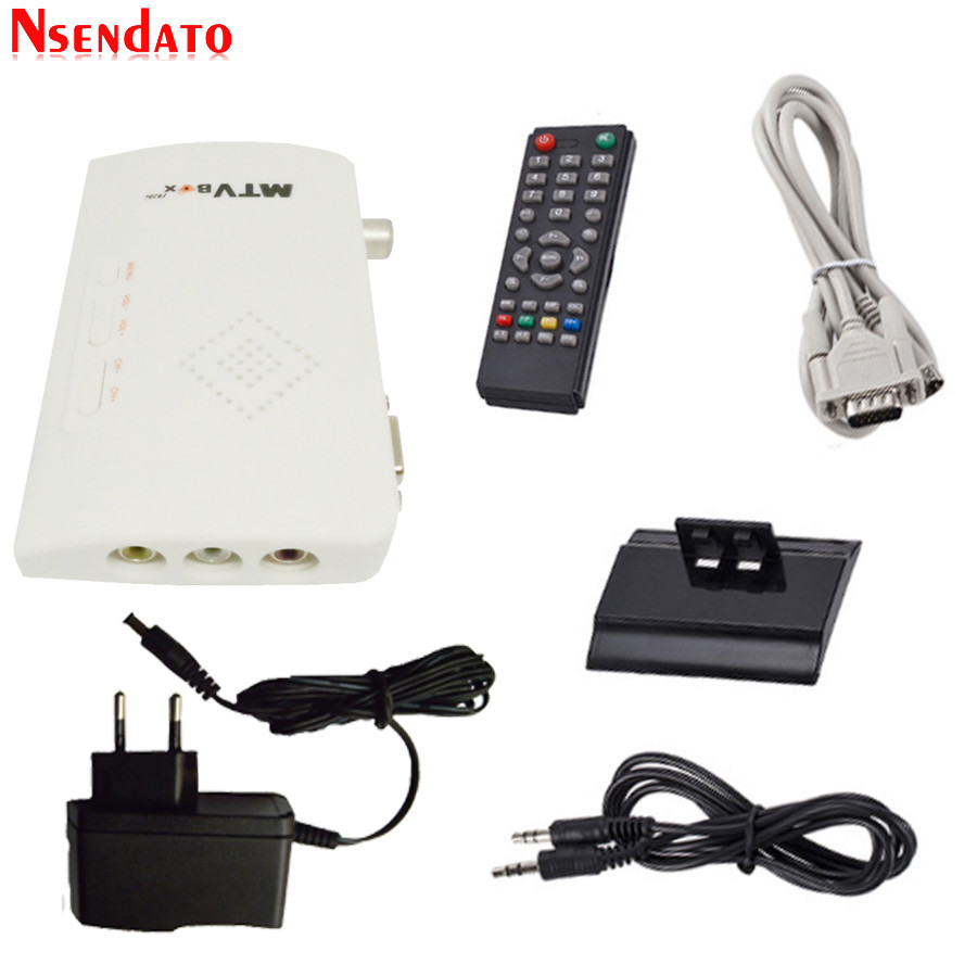 Jual MTV Box AV To VGA TV Receiver Tuner 1080P External LCD CRT TV ...
