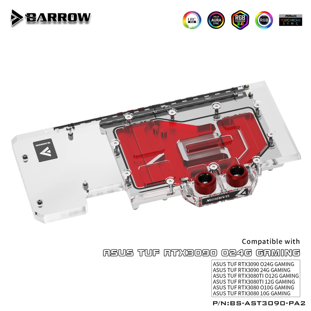 Jual Barrow GPU Water Block VGA Block for ASUS TUF RTX3090 3080 TI ...