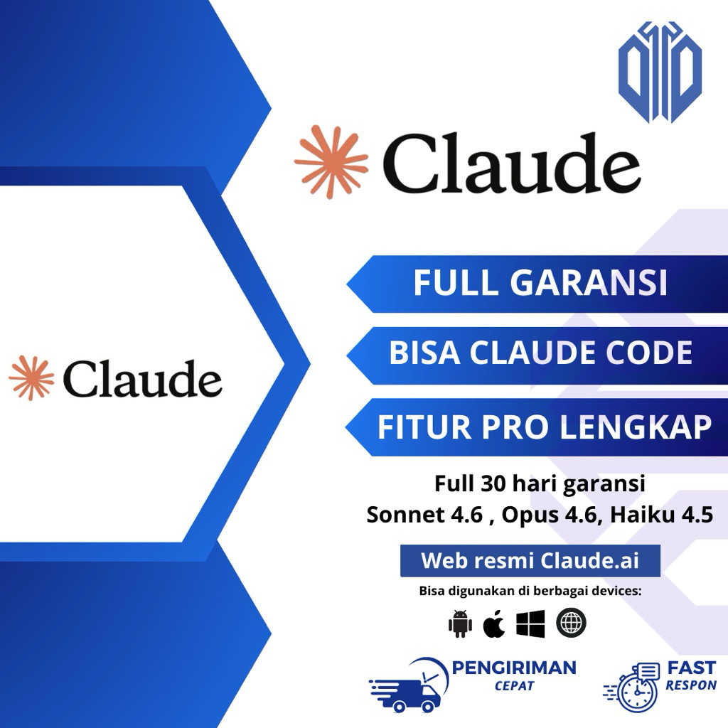 CLAUDE AI SONNET [7 HARI] Premium Tools AI Pro Berkualitas 2026 | Garansi Toko | Software AI - Termurah 2026