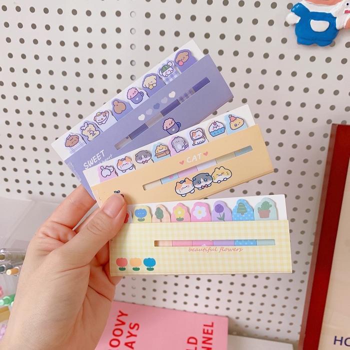 Jual Sticky Notes Karakter 8IN1 Tempelan Kertas Catatan 120 Lembar - MH ...