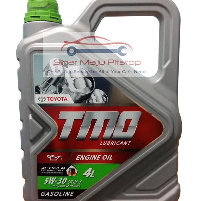 Jual Toyota Motor Oil Tmo 5W-30 Api Sn Original 4 Liter - Pelumas Oli ...