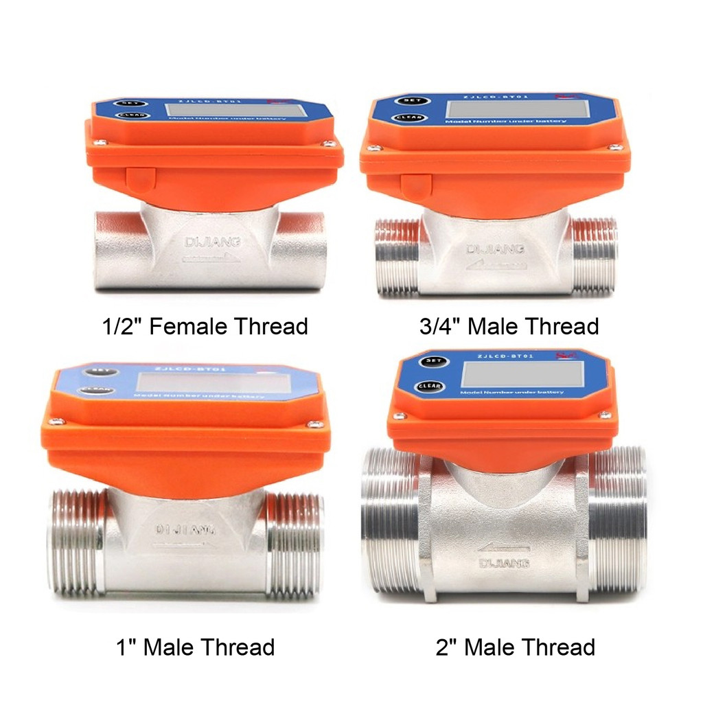 Jual Battery-Powered Digital Flow Meter Portable Liquid Flow Meter ...