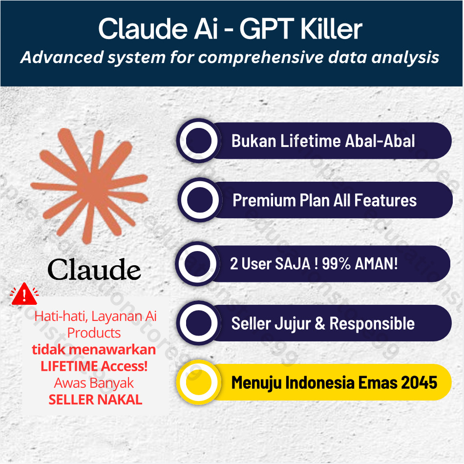 CLAUDE AI MAX PRO [7 HARI] Premium Python Java Canggih 2026 | Full Garansi | Software Coding - Top Deal