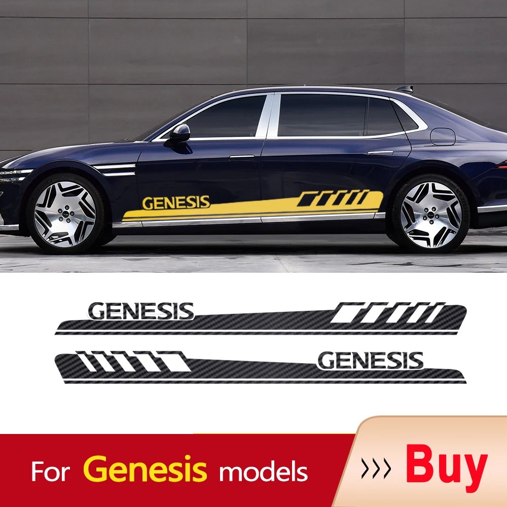 Jual Side Skirt Sticker Racing Sport Decals Stripe Wraps Body Stickers ...