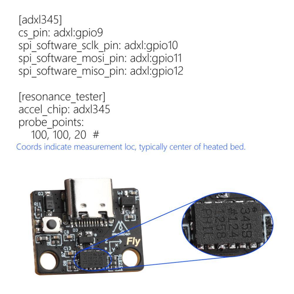 Jual Fly-ADXL345 Accelerometer USB Board For Klipper Gemini Raspberry ...