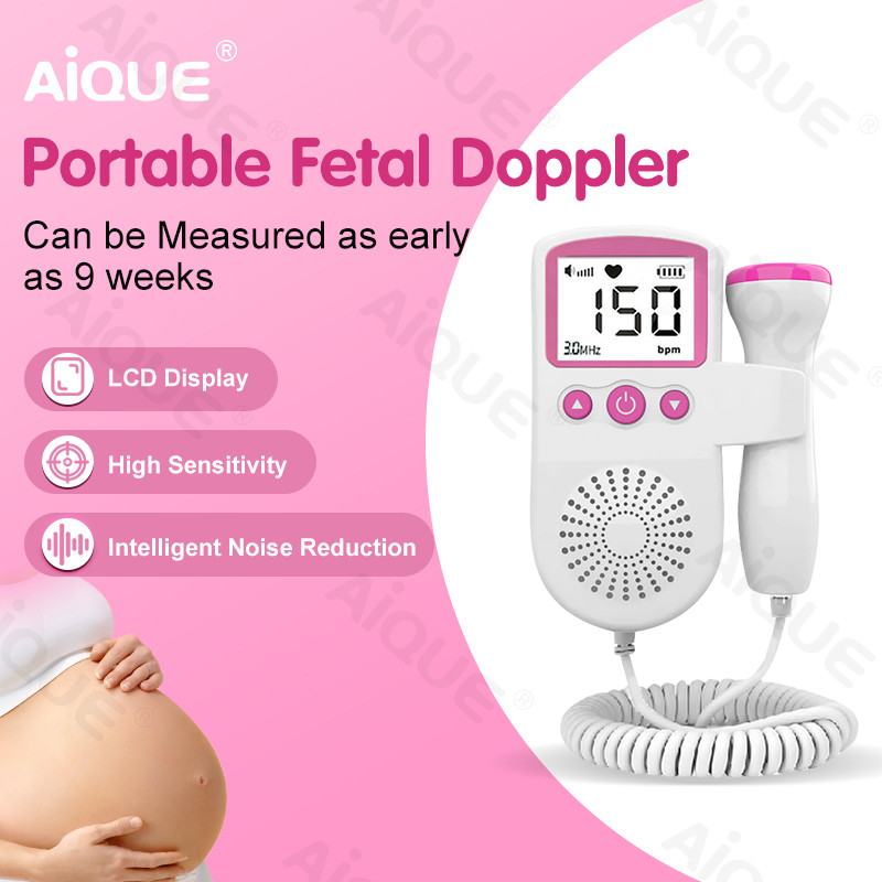 Jual Portable Ultrasound Doppler Fetal Pregnancy Electronic Monitor For ...
