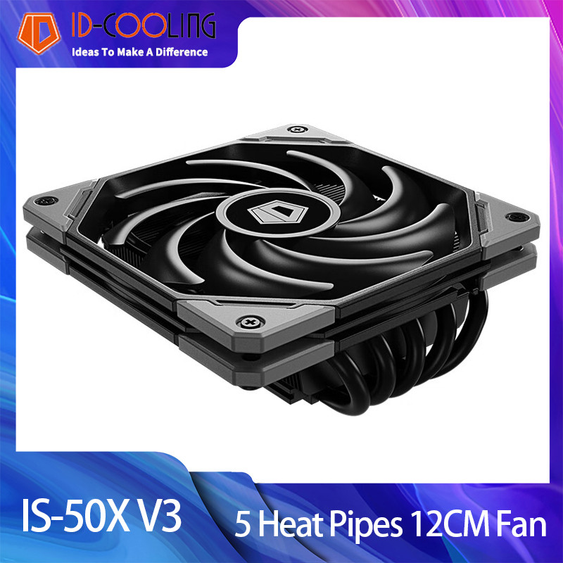 Jual IDCOOLING IS50X CPU Cooler 5 Heat Pipes 56mm Height ITX Computer ...