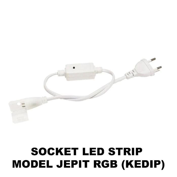 Jual SOCKET LED SELANG 5050 RGB CONTROLLER / KABEL ADAPTOR LED STRIP ...