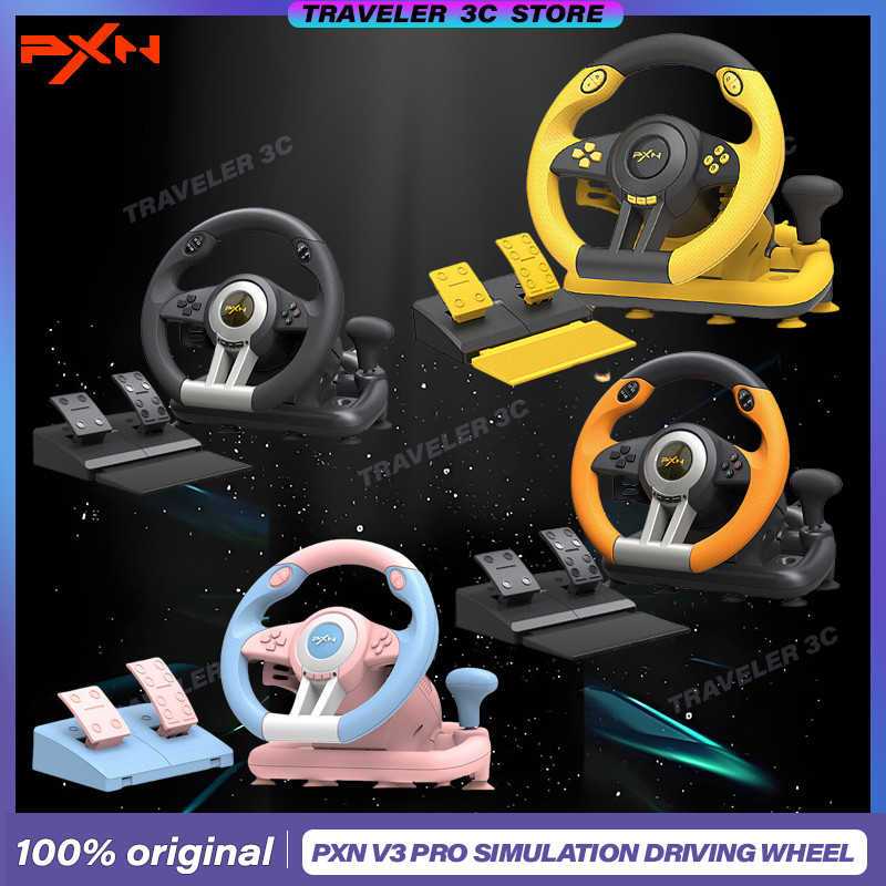 Jual PXN V3 PRO Customized Game Steering Simulation Driving Wheel Mario ...